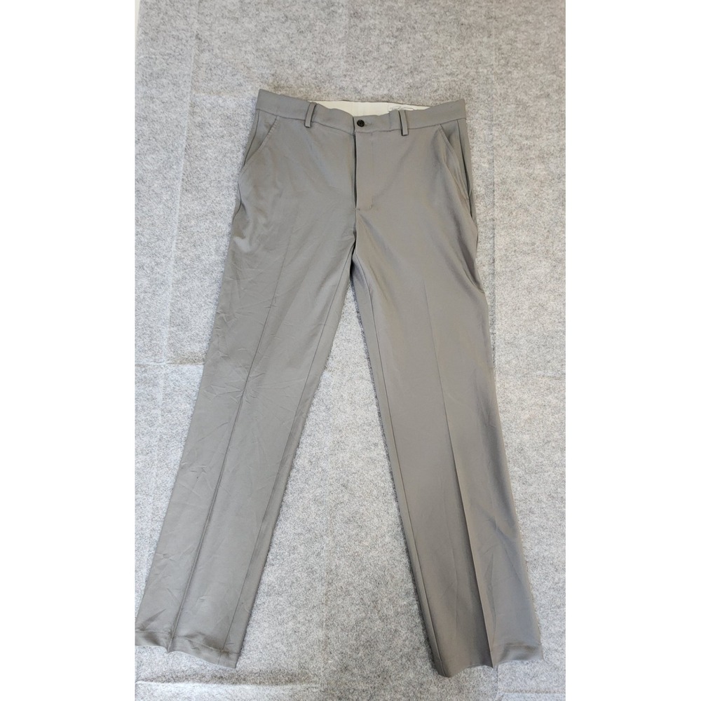 Greg Norman Pants 34x34  Gray Chino Golf Outdoors Active Wear Straight‎